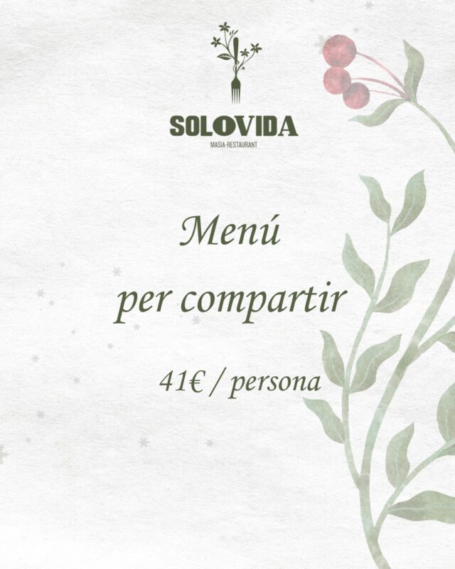 🌷El nostre Menú per Compartir ⬇️
.
🍃Elaborat amb productes de qualitat per començar amb bon peu aquest any nou. Gaudeix de la nostre selecció de plats amb productes de proximitat i km 0!🫜
.
•••
.
🌷Nuestro Menú para Compartir ⬇️
.
🍃Elaborado con productos de calidad para empezar con buen pie este año nuevo. ¡Disfruta de nuestra selección de platos con productos de proximidad y km 0!🫜
.
.
.
.
.
.
#restaurantsgirona #emporda #emporda_imatges #empordalovers